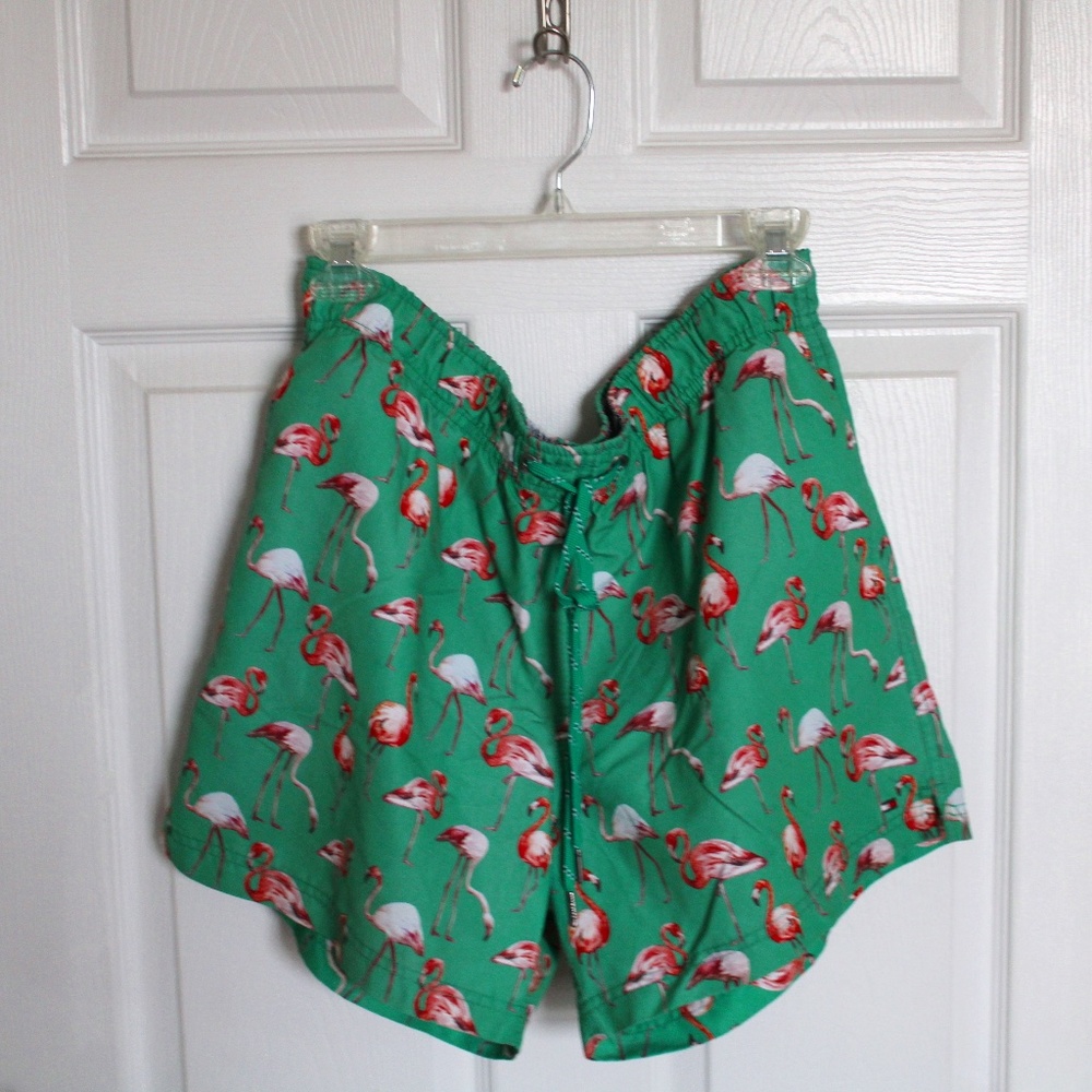 Tommy Hilfiger Flamingo Print Swim Trunks